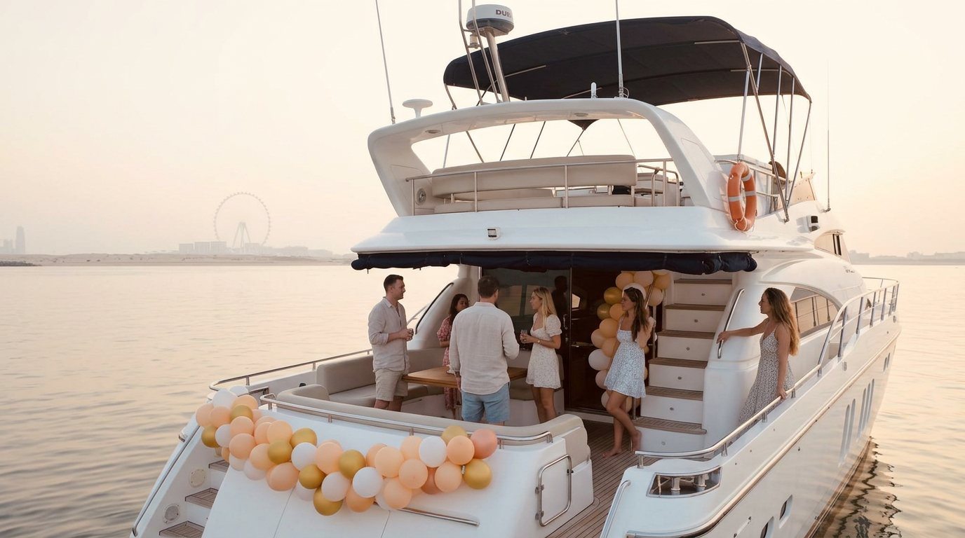 Party Yacht Charters Across Dubai Harbours